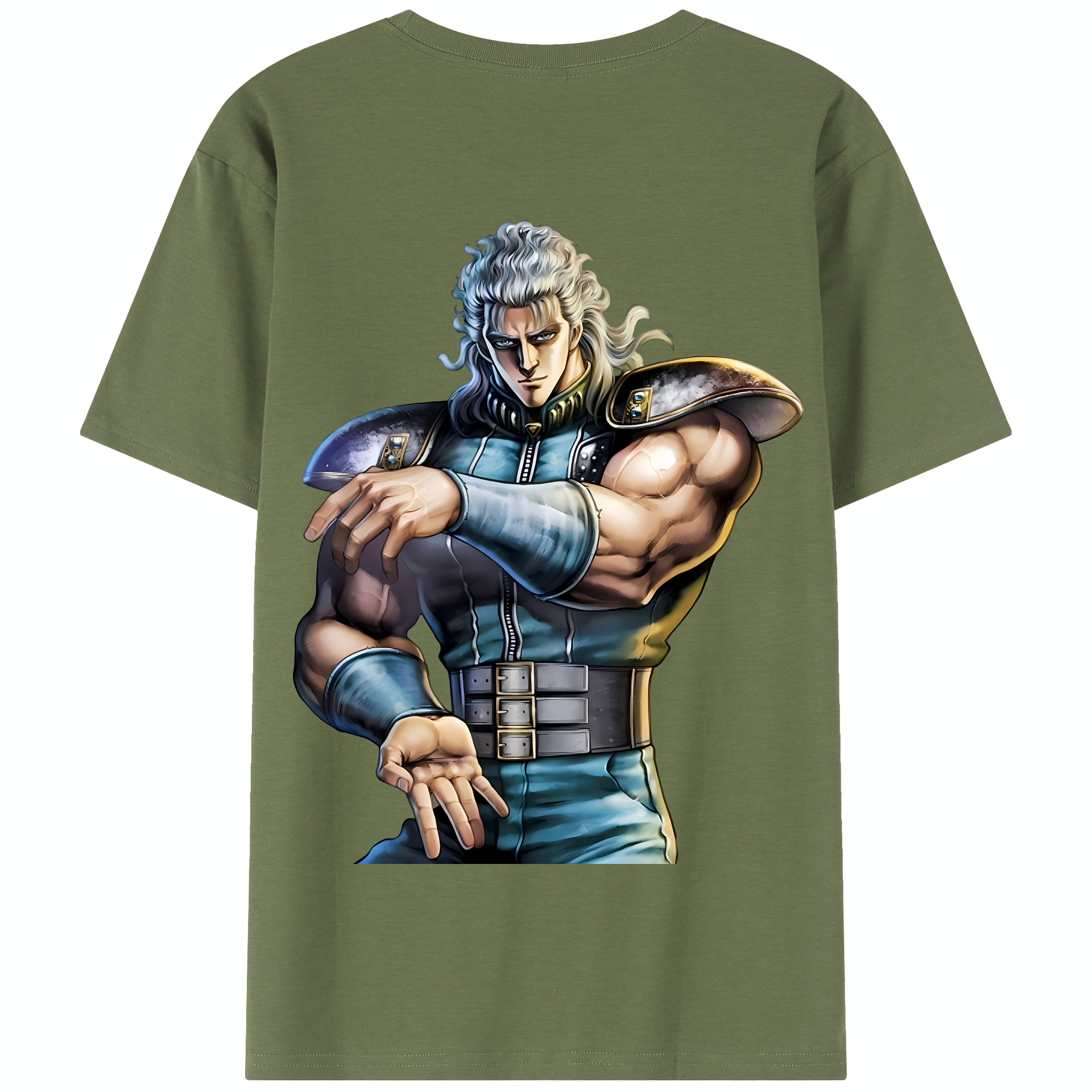 （画像用） 北斗の拳 Fist of the North Star 綿100％半袖Tシャツ（背面プリント）